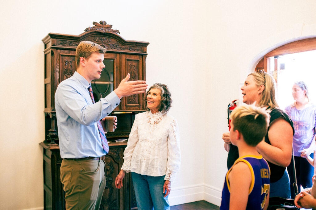 Welcoming guests into The Northampton House.