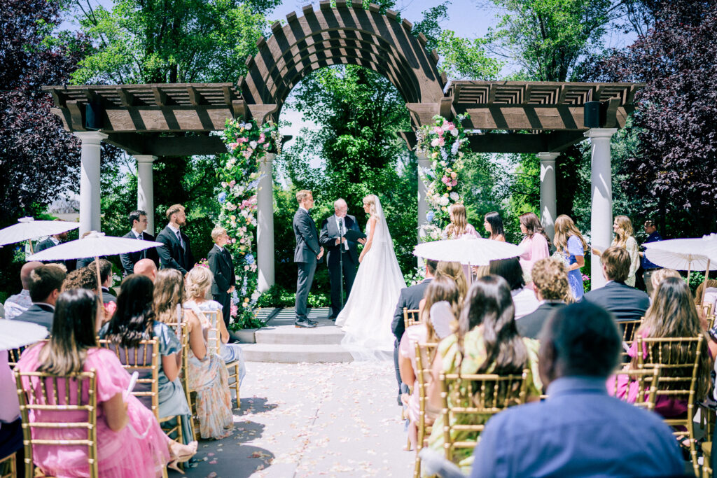 Wedding ceremony on the veranda. 